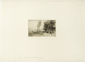 Winter Landscape with Shepherdess, c. 1867.