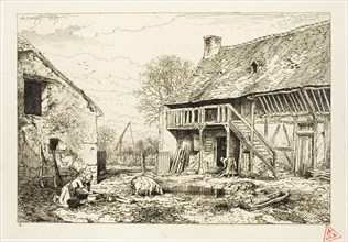 Courtyard of a Peasant Dwelling, 1845.
