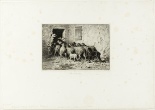 The Sheep Coming Home, c. 1865.