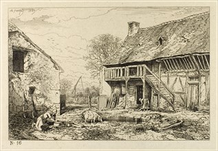 Courtyard of a Peasant Dwelling, 1846.