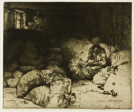 The Sleeping Rag Vendor, 1902.