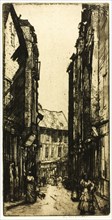 Ruelle des Halles, Vannes, Brittany, 1906.