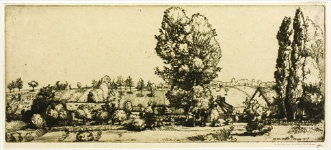 Landscape, Poigny, 1907.