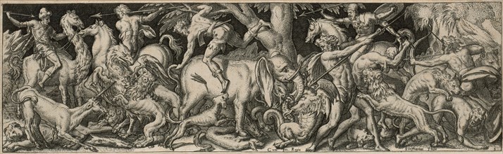 Combat of Men and Animals, 1550/1572.