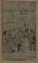 Study for Vignette-Frontispiece of Colle's "La Partie de Chasse de Henri IV", Act III, c. 1766.