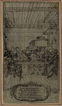 Study for Vignette-Frontispiece of Colle's "La Partie de Chasse de Henri IV", Act III, Vive Henry Quatre!, c. 1766.