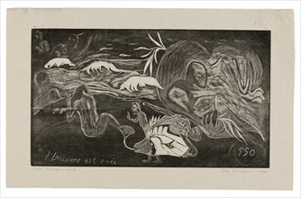 L’univers est créé (The Universe Is Being Created), from the Noa Noa Suite, 1893–94, printed and published 1921.