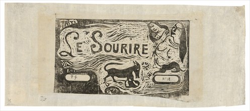 Fox, Busts of Two Women, and a Rabbit, headpiece for Le sourire, 1899/1900.