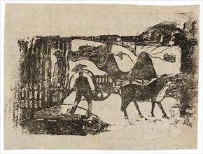 The Ox Cart, from the Suite of Late Wood-Block Prints, 1898/99.