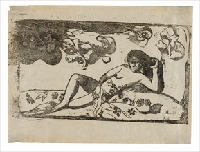 Te arii vahine—opoi (Woman with Mangos—Tired), from the Suite of Late Wood-Block Prints, 1898/99.