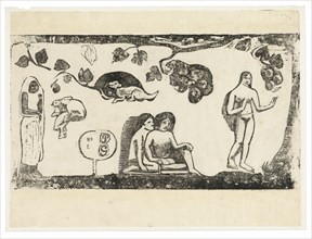 Women, Animals, and Foliage, from the Suite of Late Wood-Block Prints, 1898/99.
