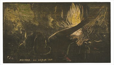 Mahna no varua ino (The Devil Speaks), from the Noa Noa Suite, 1893/94.