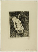 Half Nude Figure of a Man, n.d.