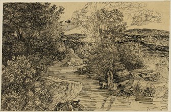 Bathers in a Brook, n.d.