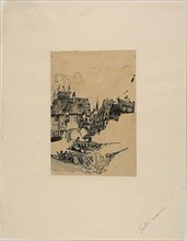 Old Houses and Fishing Boats, n.d.