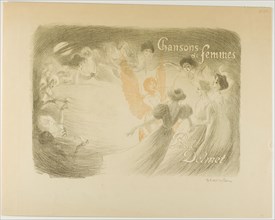 Chansons de femmes, cover for a book by Paul Delmet, 1897.