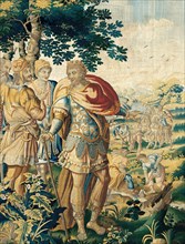 The Diversion of the Euphrates, from 'The Story of Cyrus', Flanders, c. 1670. Woven at the workshop of Gillis Ydens, from designs by Michiel Coxie. Detail from a larger artwork.