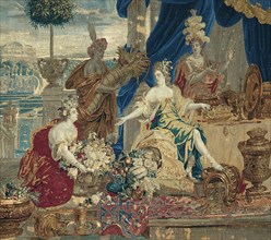 Abundantia, from The Four Continents and Related Allegories, Brussels, c. 1680/1700. Woven at the workshop of Albert Auwercx, after a cartoon by Lodewijk van Schoor and Pieter Spierinckx. Detail from ...