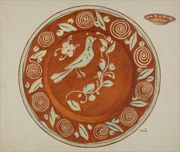 Pa. German Dish, c. 1936.