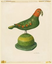 Pensylvania German Carved Bird, 1935/1942.