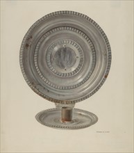 Tin Candle Sconce, c. 1940.