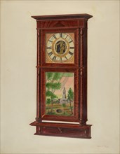 Wall Clock with Mantel, c. 1939.
