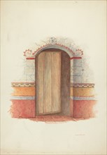 Wall Painting and Door (Interior), 1941.