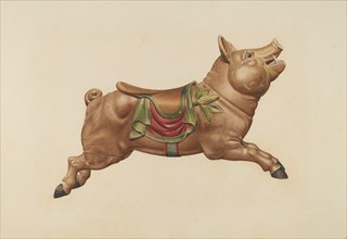 Carousel Pig, c. 1939.