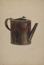Toleware Metal Teapot, c. 1939.