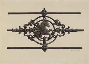 Fence - Sea Horse Design, c. 1939.