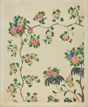 Appliqued Coverlet - Tree Design, c. 1936.