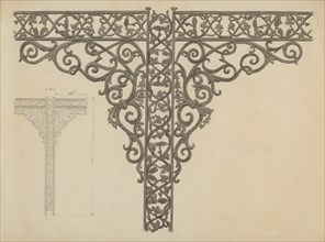 Iron Porch Supports, c. 1936.