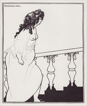 Messalina returning from the Bath, 1897. Creator: Aubrey Beardsley.