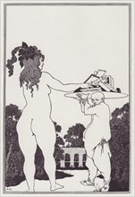 Aubrey Beardsley's Book-Plate, 1897. Creator: Aubrey Beardsley.