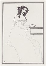 Frontispiece to A Book of Bargains by Vincent O'Sullivan, 1896. Creator: Aubrey Beardsley.