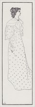 Miss Winifred Emery, 1894. Creator: Aubrey Beardsley.
