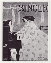 Singer Poster Design, 1895. Creator: Aubrey Beardsley.