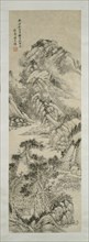 Landscape in the style of Wang Meng, October 1853. Creator: Yang Tianbi.