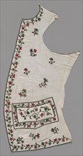 Waistcoat Front Panel, , 1760s. Creator: Unknown.