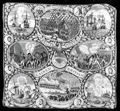 Handkerchief, United States, c. 1816. Creator: Unknown.