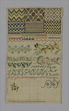 Sampler, Southern Germany, 19th century. Creator: Unknown.