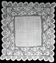 Handkerchief, Spain, 19th century. Creator: Unknown.