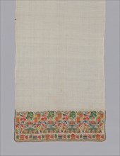 Towel/Napkin, Turkey, 1850/1900. Creator: Unknown.