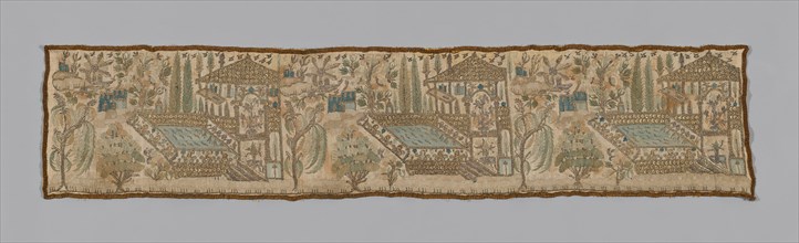 Fragment (Border from wide Towel), Turkey, 1775/1900. Creator: Unknown.