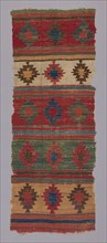 Kilim with Bands of "Star" Motifs, Turkey, 1st quarter of the 18th century. Creator: Unknown.