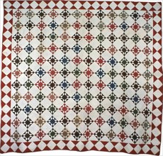 Bedcover (Star Pattern), United States, c. 1870/80. Creator: Unknown.