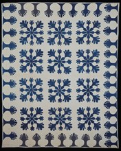Bedcover (Bride's Quilt), United States, 1861. Creator: Unknown.