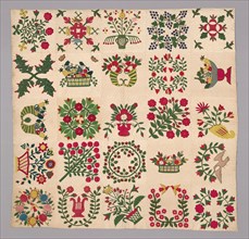 Bedcover (Album Quilt), United States, 1845/50. Creator: Unknown.