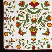Bedcover, United States, 1825/75. Creator: Unknown.