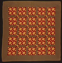Bedcover (Jacobs Ladder quilt), United States, 19th century. Creator: Unknown.
